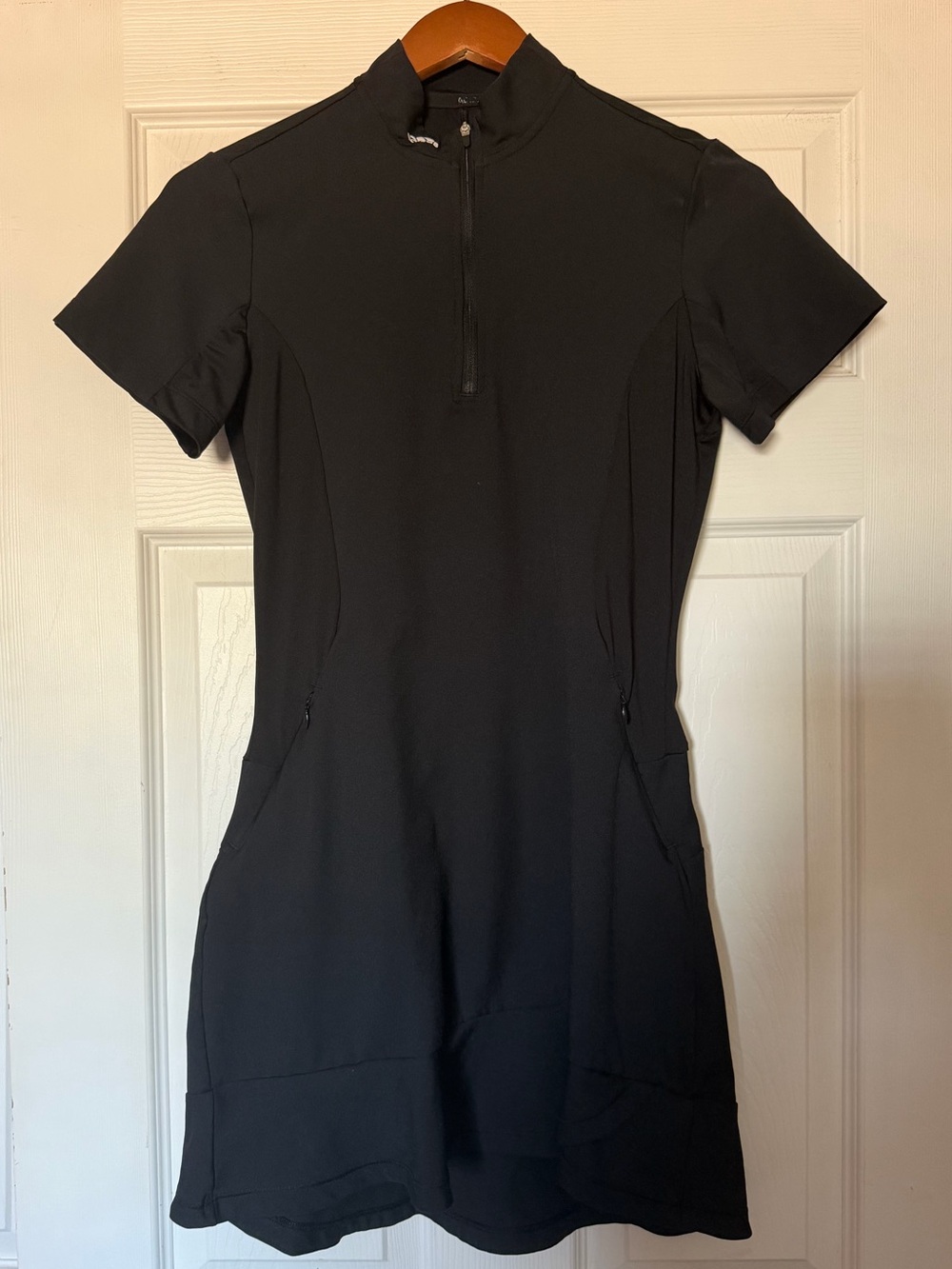 adidas Black Short-Sleeve Activewear Dress